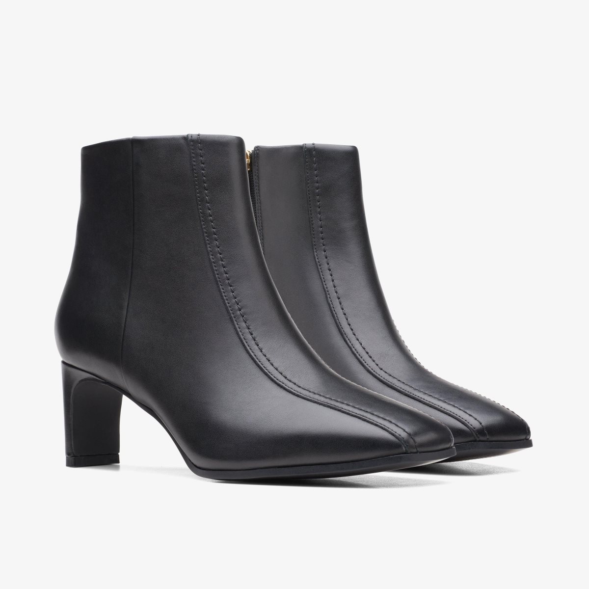 Botas Clarks Seren 55 Top Black Leather Mujer Negros | 06YMNXCJA