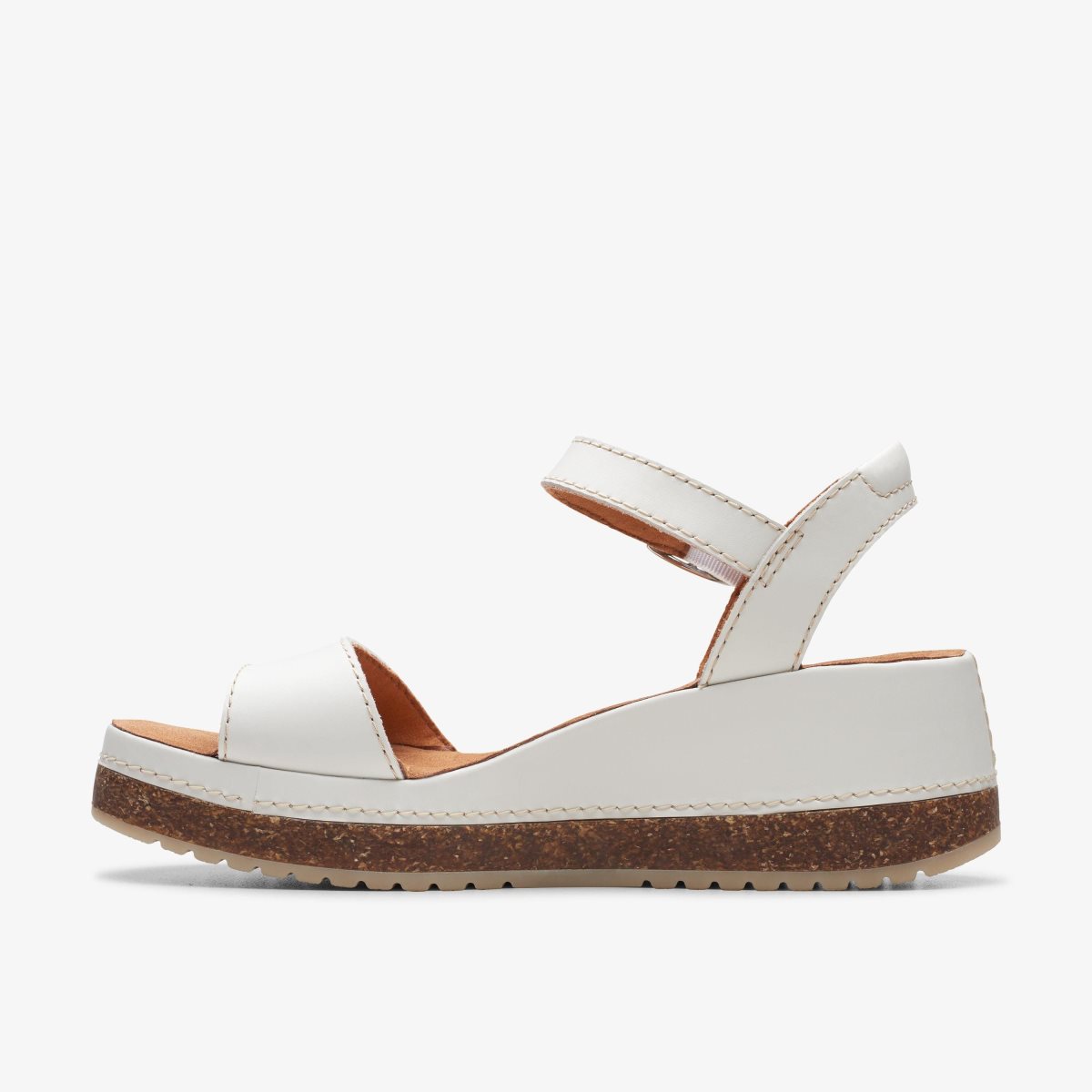 Sandalias Clarks Kassanda Lily Off White Leather Mujer Blancos | 71MLIFHPQ