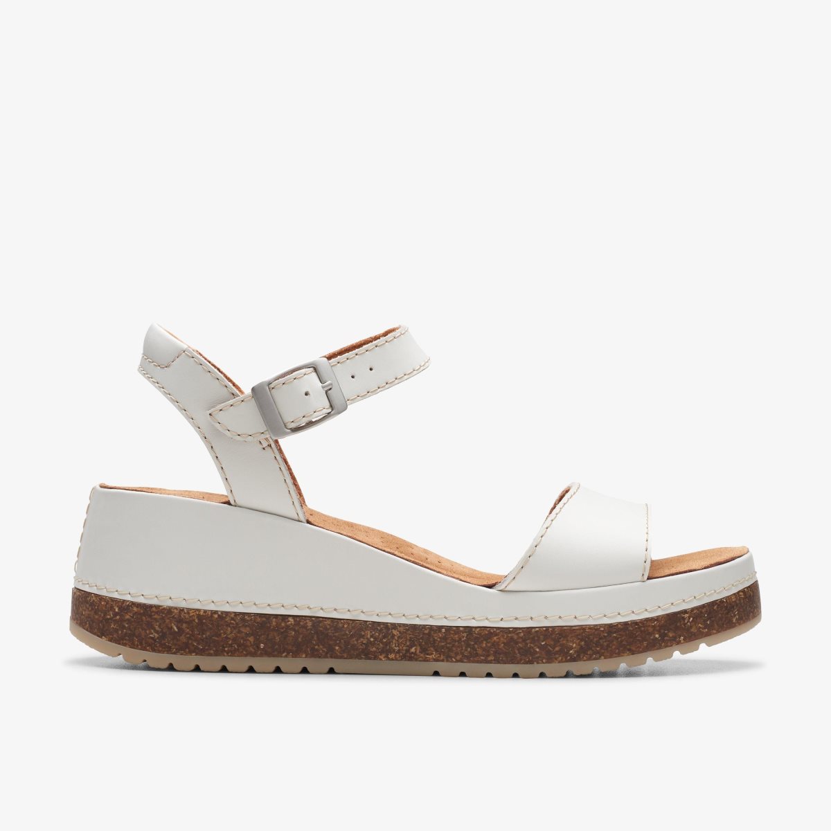 Sandalias Clarks Kassanda Lily Off White Leather Mujer Blancos | 71MLIFHPQ